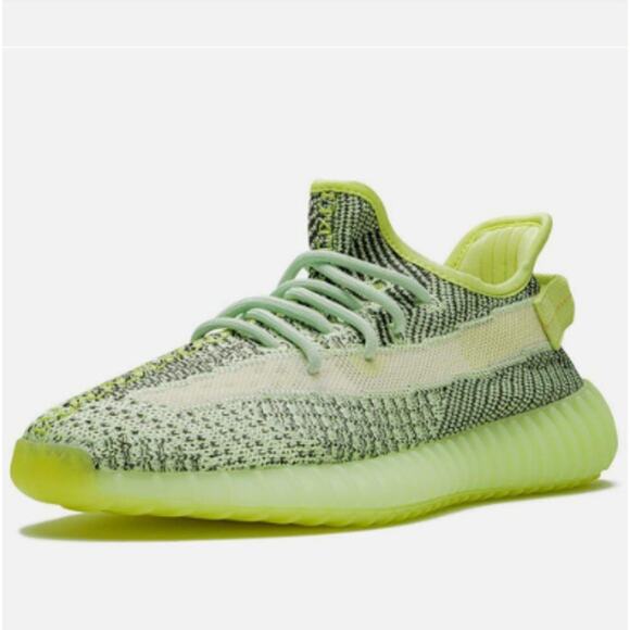 Adidas Yeezy Boost 350 V2 'Yeezreel Non-Reflective Running Sneakers Neon US 9